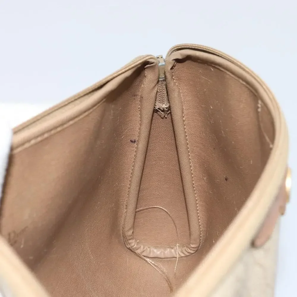 Dior Honeycomb Canvas Clutch Bag Beige
